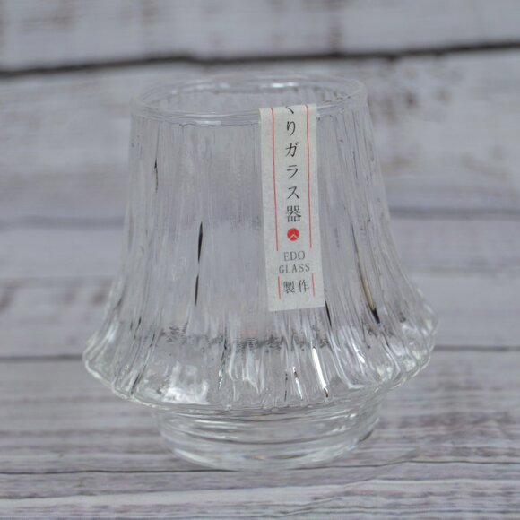 Edo Kiriko Glass Whiskey Glass Drinkware Stars 7.4 oz Coaster & Box NEW - Picture 3 of 16